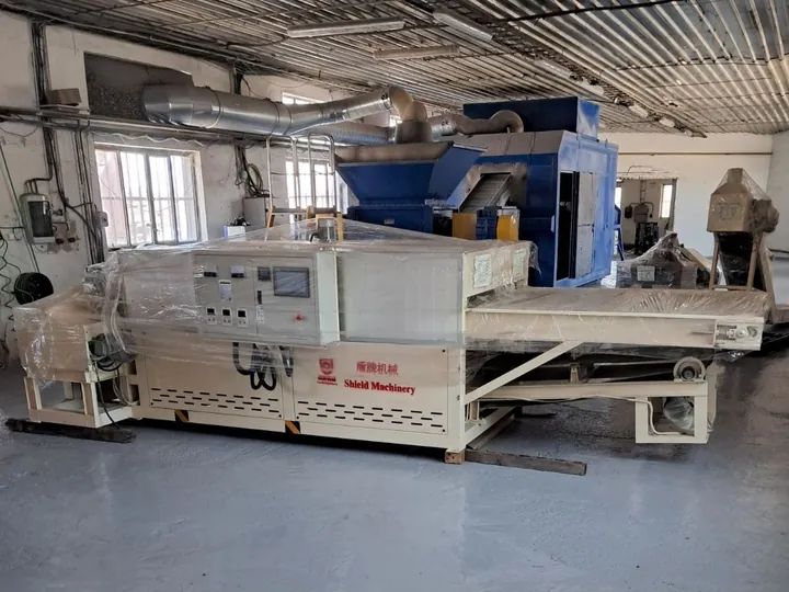 Solar Panel Frame and Glass Removal Equipment Project in Poland