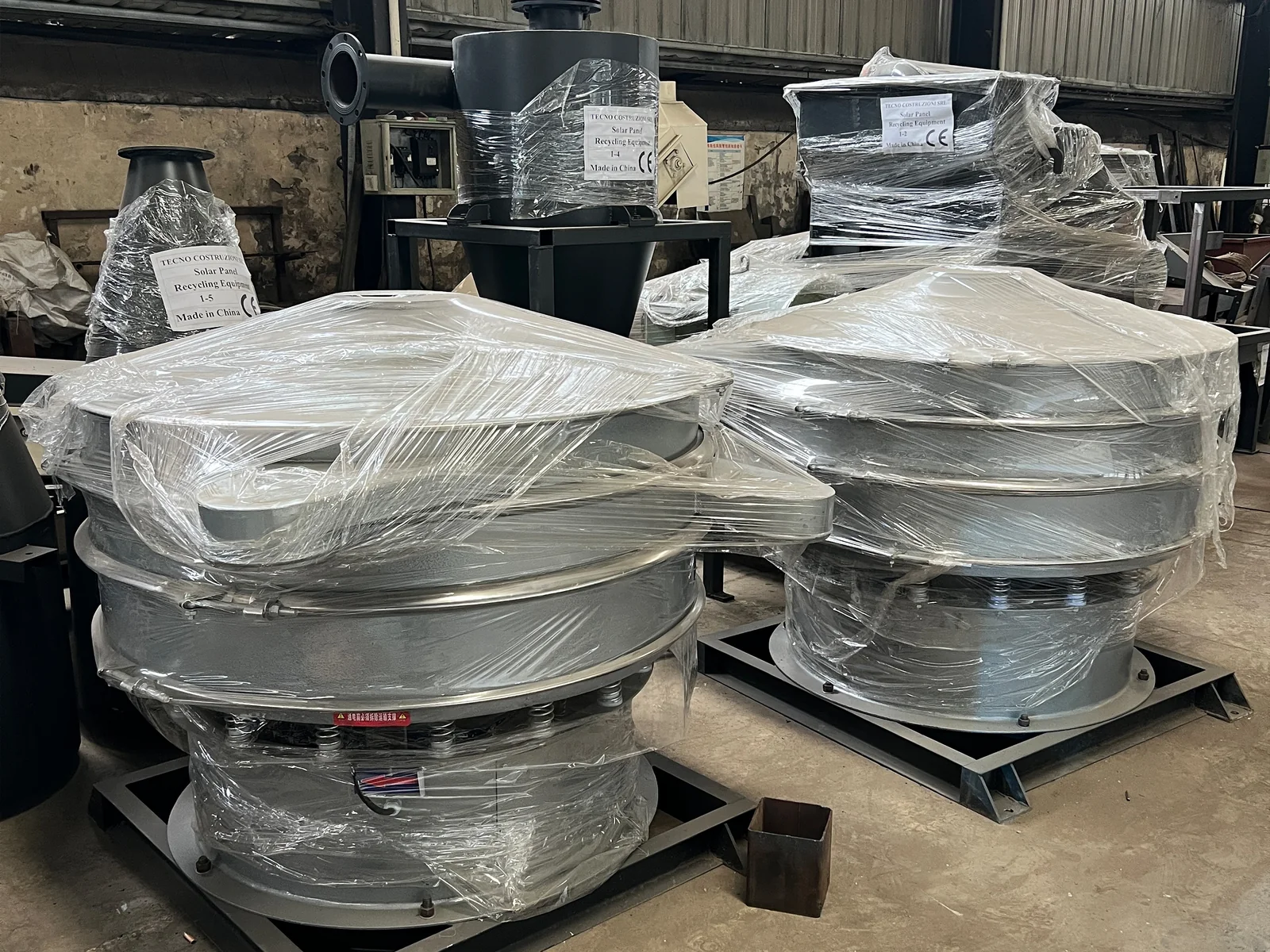 Solar Panel Recycling Equipment Downstream Sorting Line Project in Italy