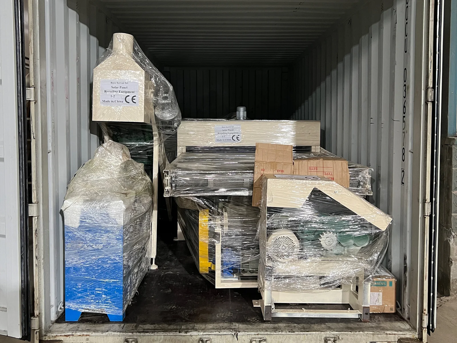 Solar PV Glass Removal Machine Project in Italy