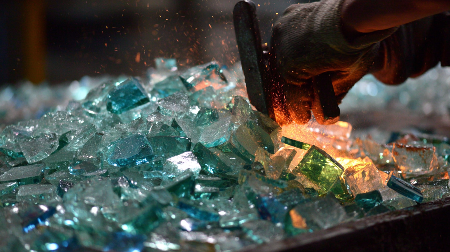 Wie wird zerbrochenes Glas in Recyclingprodukte umgewandelt?