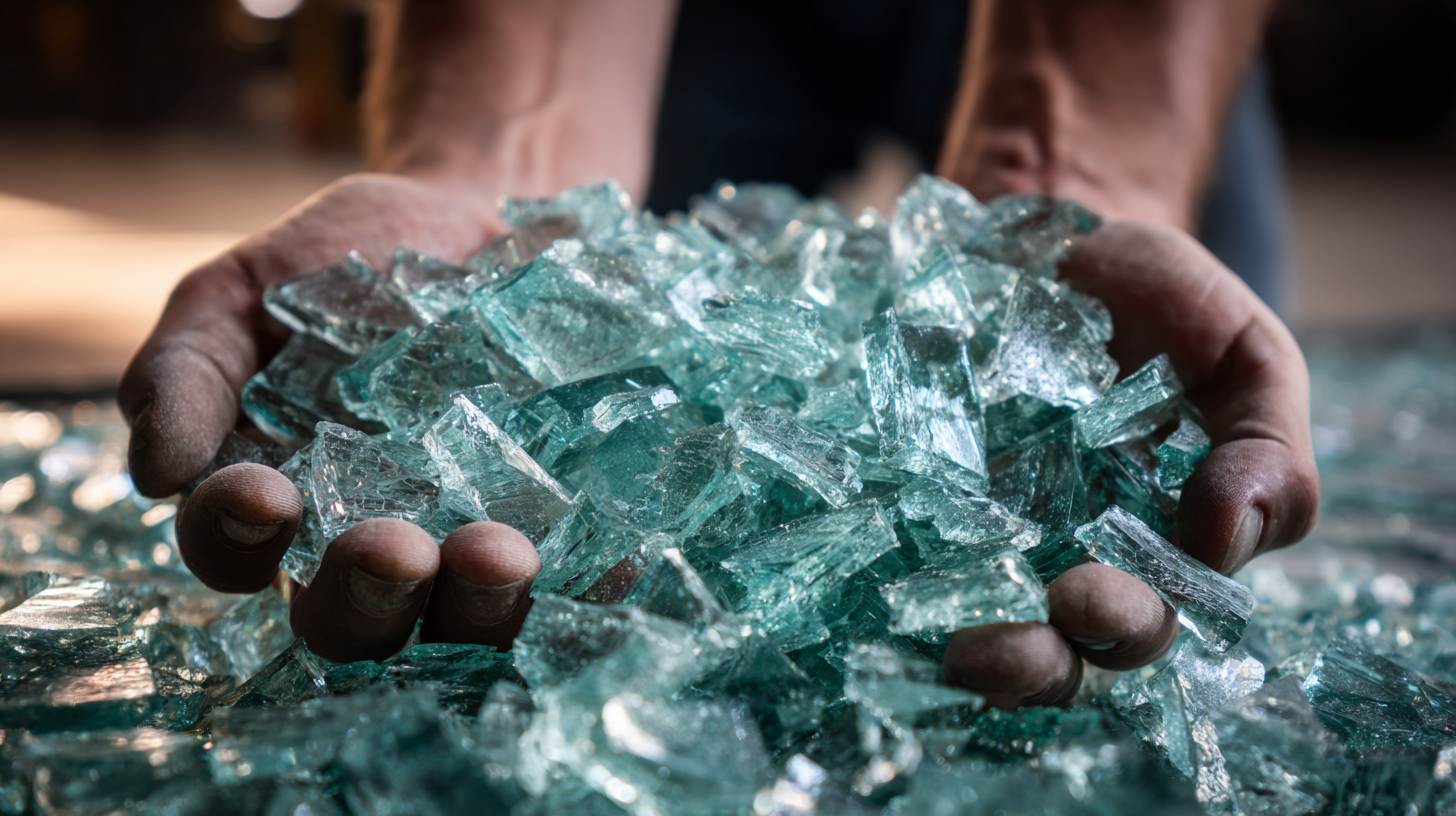 Wie wird zerbrochenes Glas in Recyclingprodukte umgewandelt?