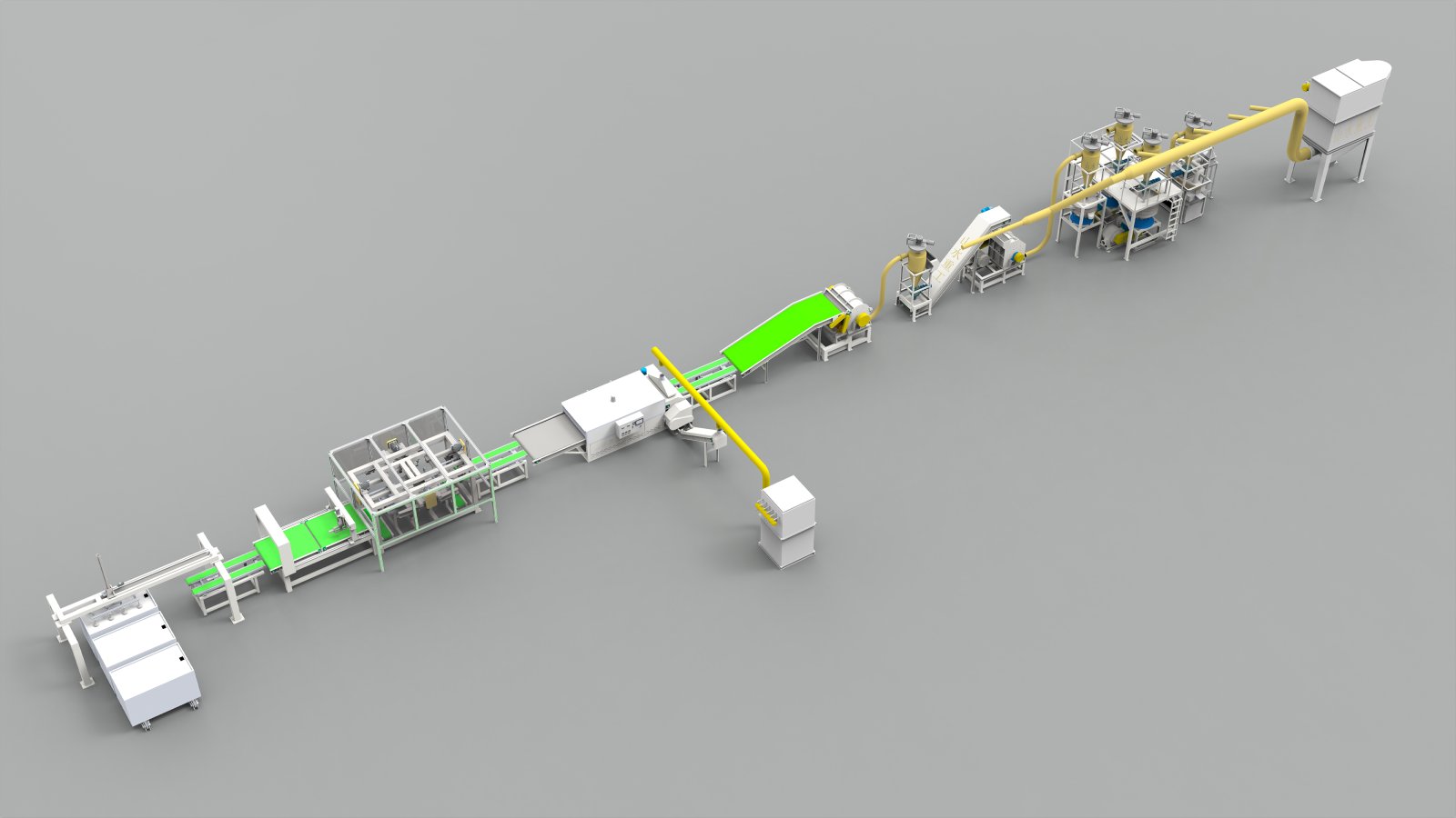Fully Automatic Solar Panel Recycling Line